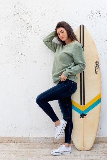 Sudadera Slim Partnership Mujer Verde- Westsouls