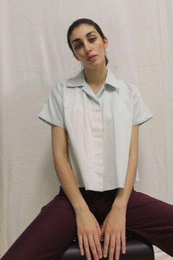 Camisa Menta Chambray