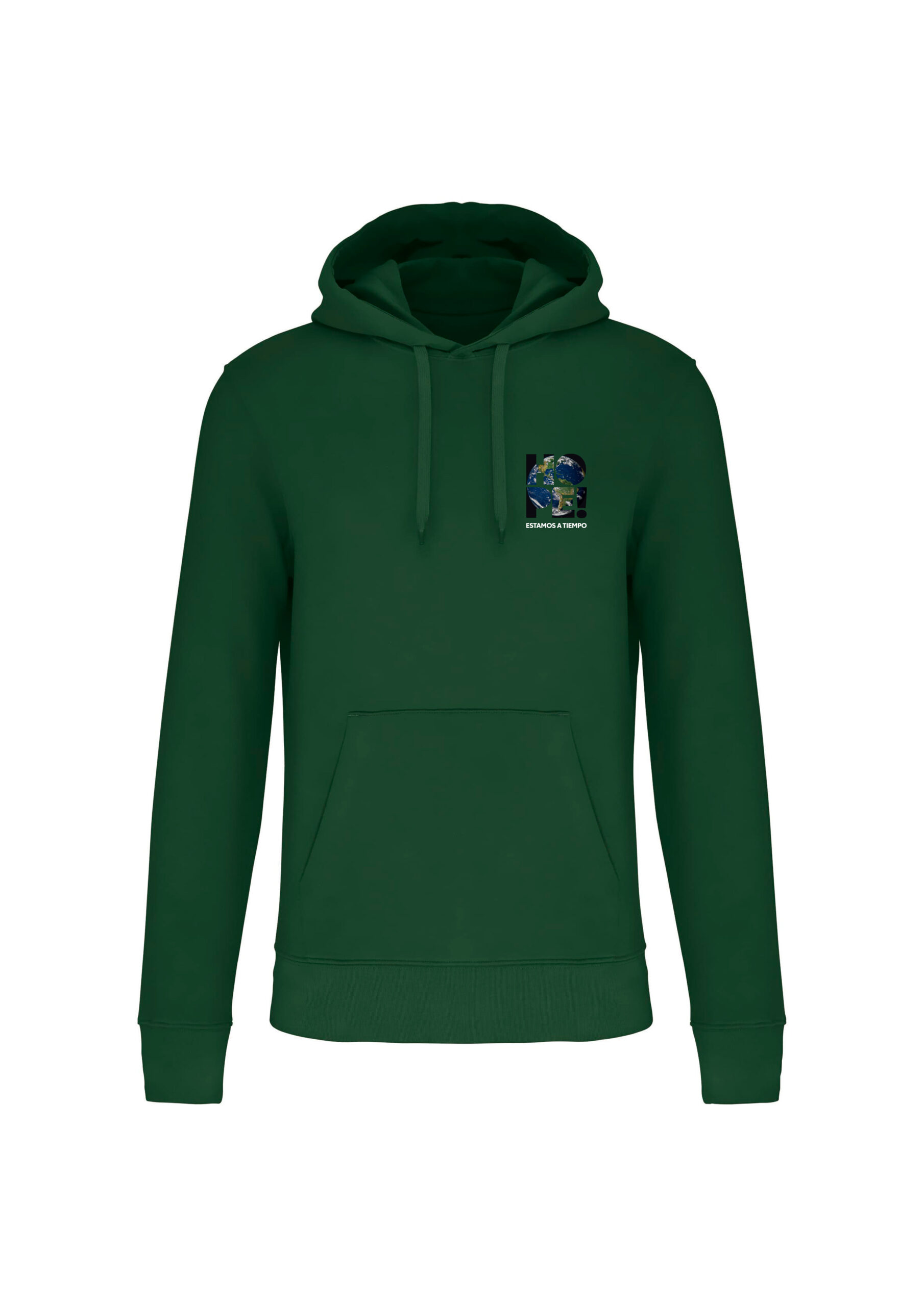 sudadera frontal verde